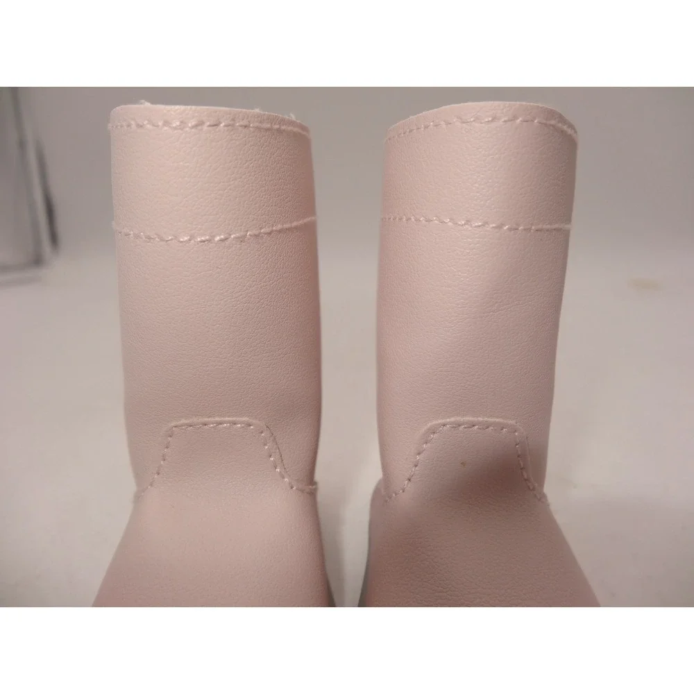 American Girl Pink Tall Boots Winter Sparkles Faux Leather Grey Sole Accessory